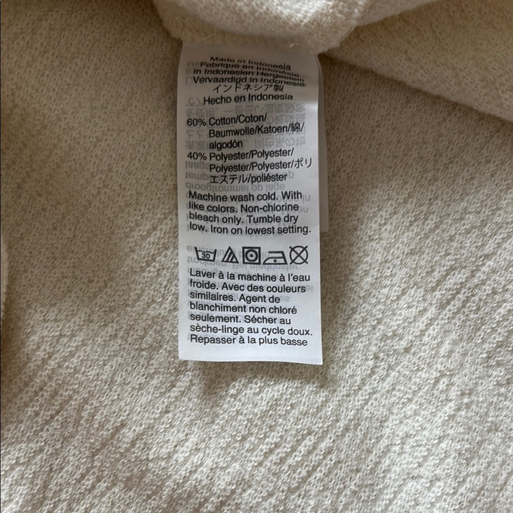 Madewell Off-White Textured Henley Top - Picture 5 of 10